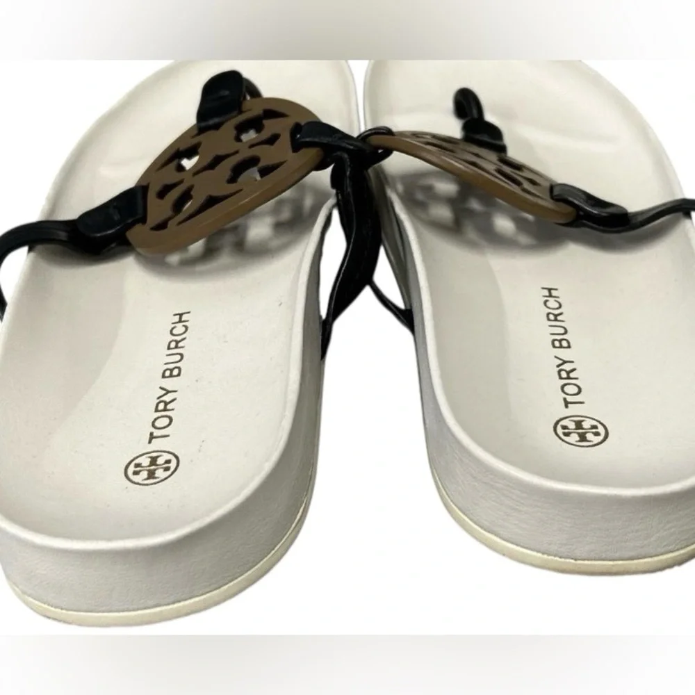Tory Burch Miller Cloud Sandals Sz 10.5
Perfect Black/almond flour/new ivory - Picture 2 of 4